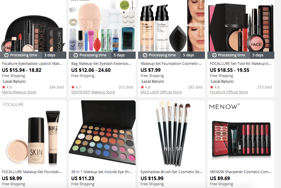 Dropship Makeup Products From AliExpress Dropship Beauty Items