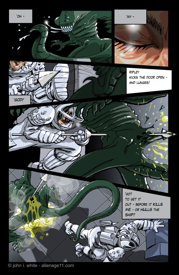 ALIEN age 11 Comic/Graphic Novel and Blog St.Ripley & the Dragon [65