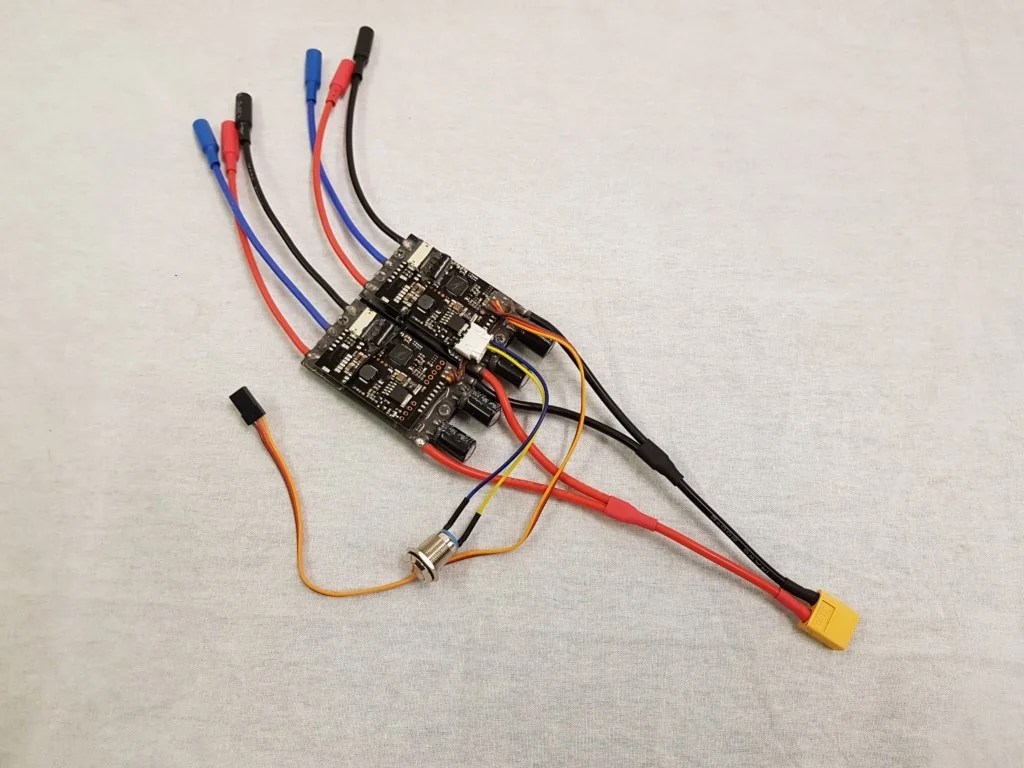 Maytech 60A 10S Dual ESC for sensored HUB motors