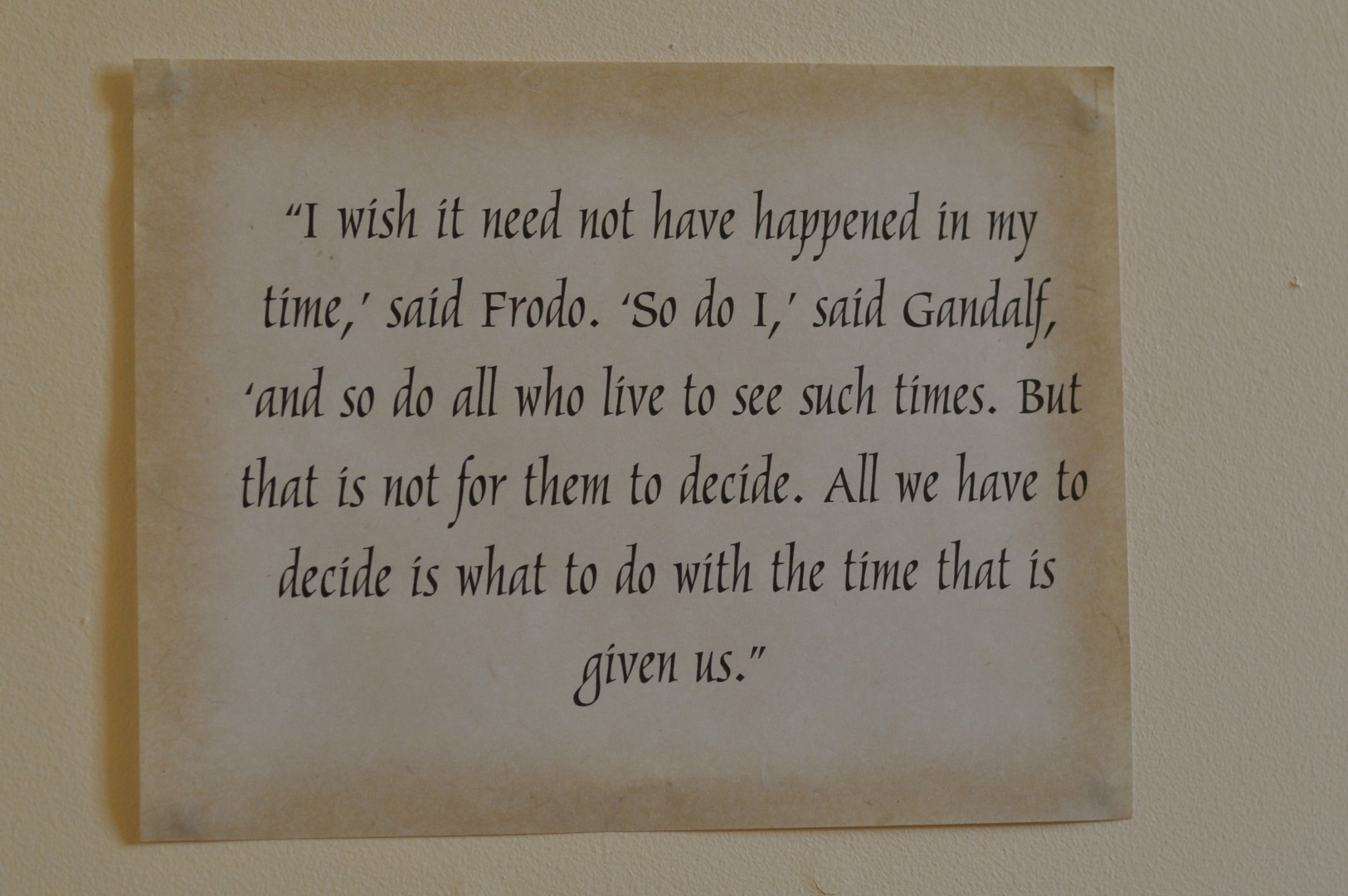 lord of the rings birthday quote A Hobbit Comes Of Age | Aliens In The Apple