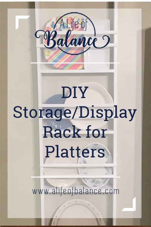 DIY Storage/Display Rack for Platters A Great Kitchen Organization