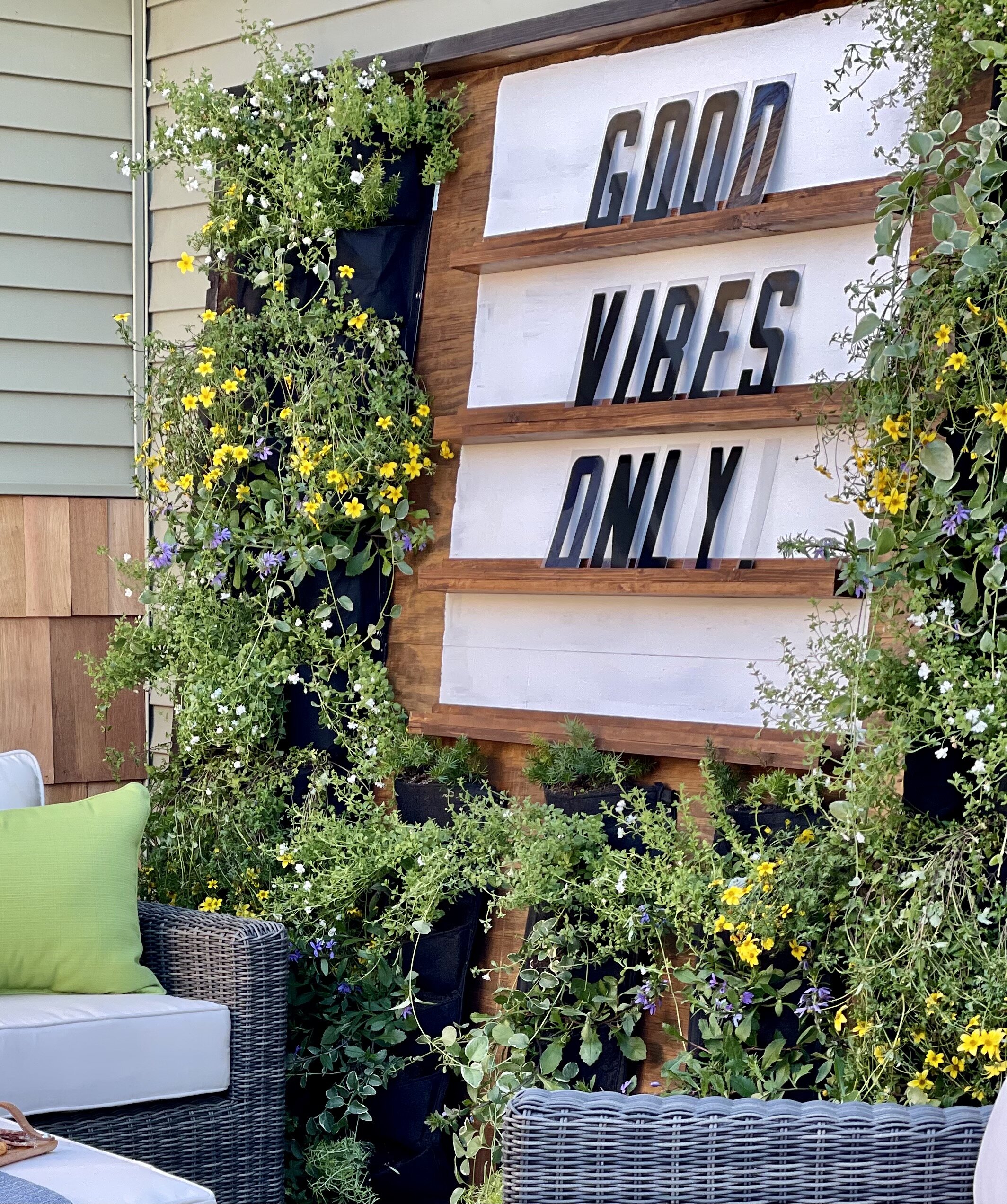 How I designed an easy DIY Outdoor Living Plant Wall A Life Unfolding