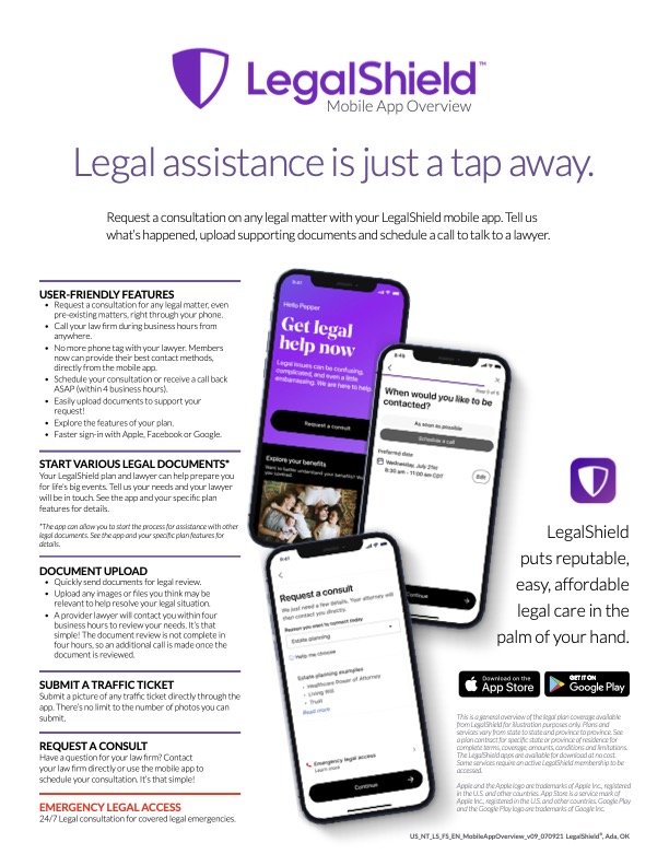 The LegalShield Mobile App by I help U.S. businesses & families get