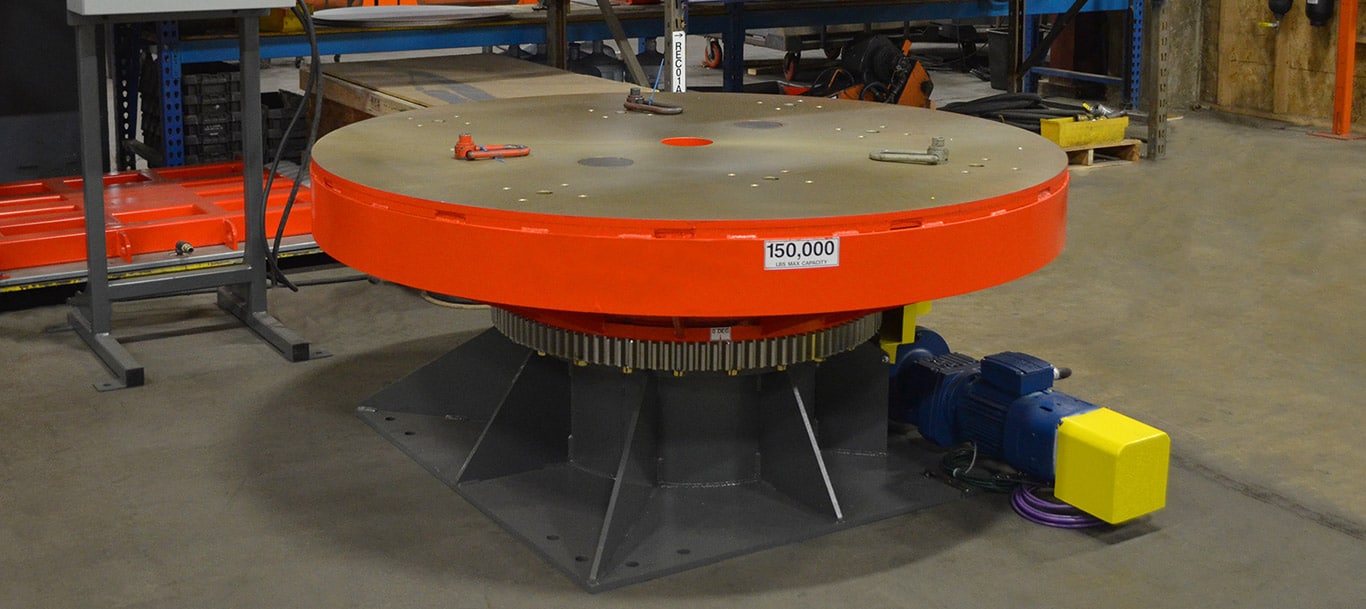 Mesa giratoria mecánica para cargas pesadas Align Production Systems