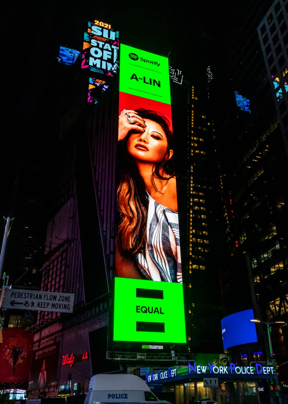 spotify equalTimes Square 公佈欄 ALin 官方網站