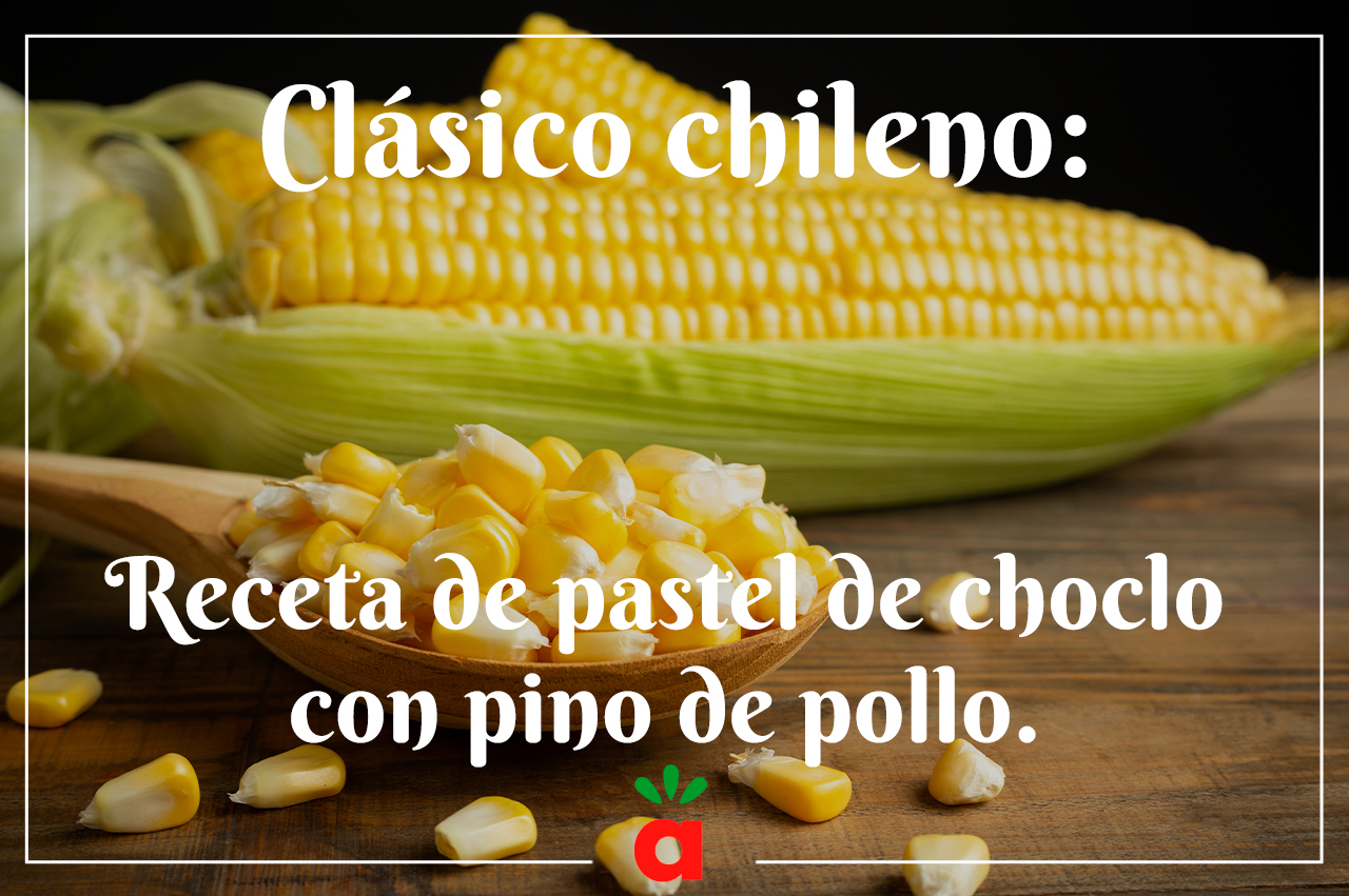 Clásico chileno Receta de pastel de choclo con pino de pollo. ALISERVICE