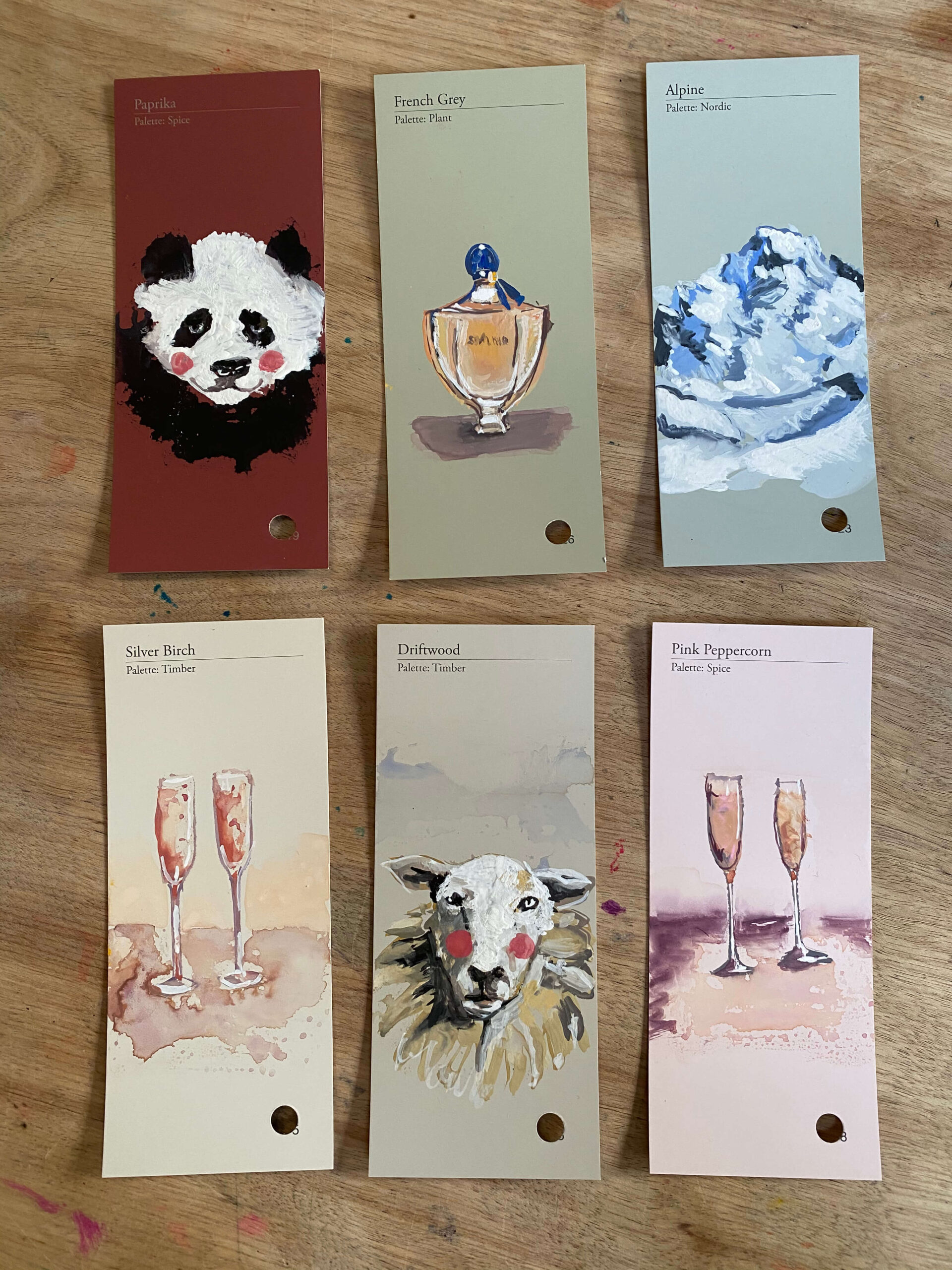 Paint Sample Cards Alison Clarke