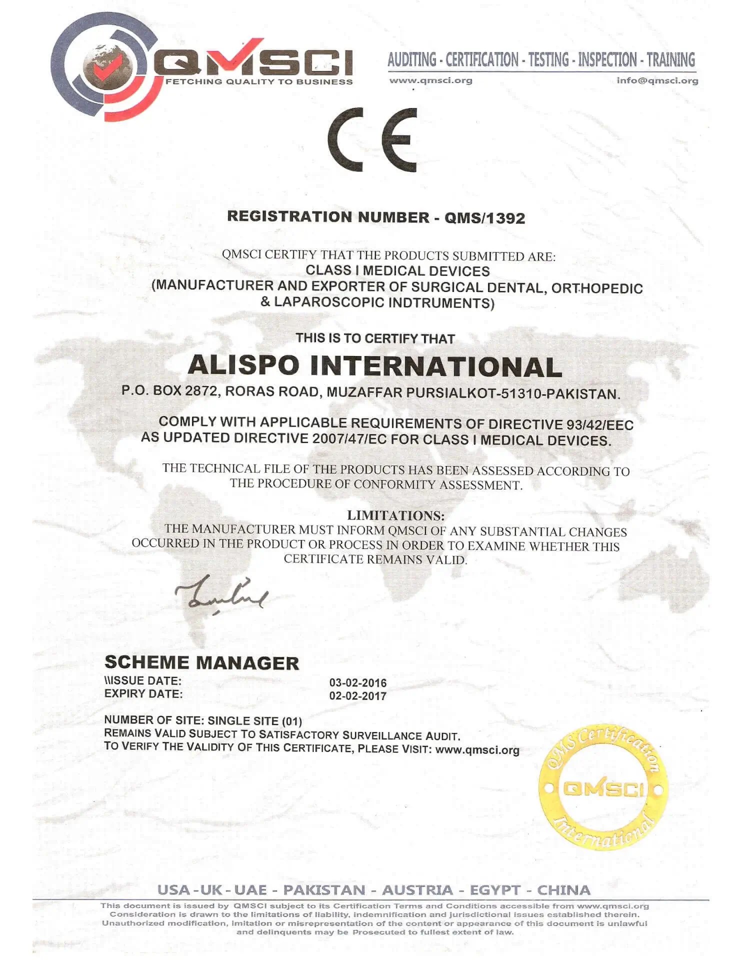 Alispo Surgical Instruments Manufacturer in Sialkot, Pakistan