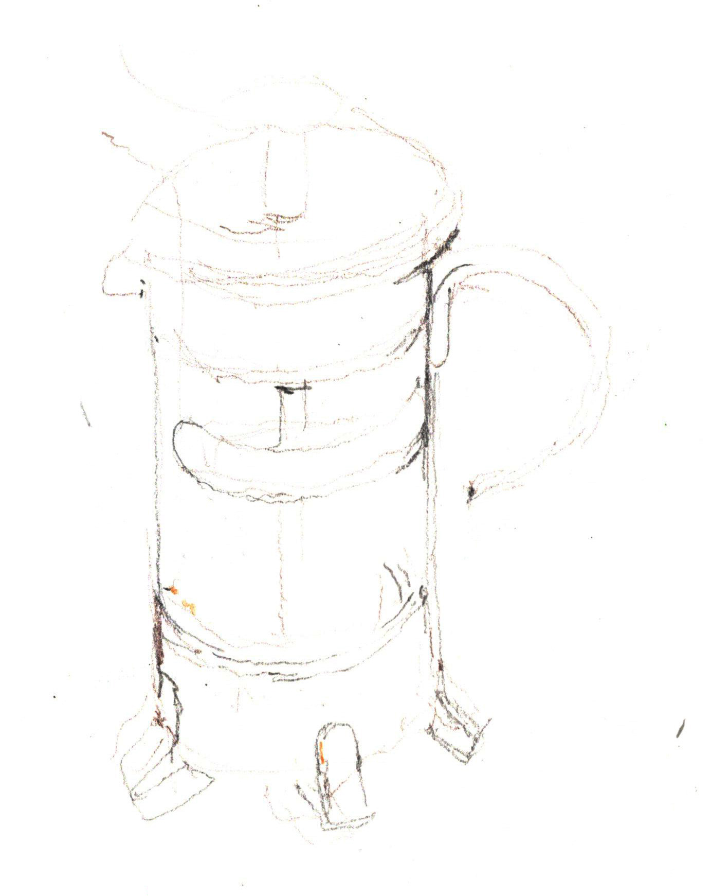 drawing a coffee plunger step by step alissa duke