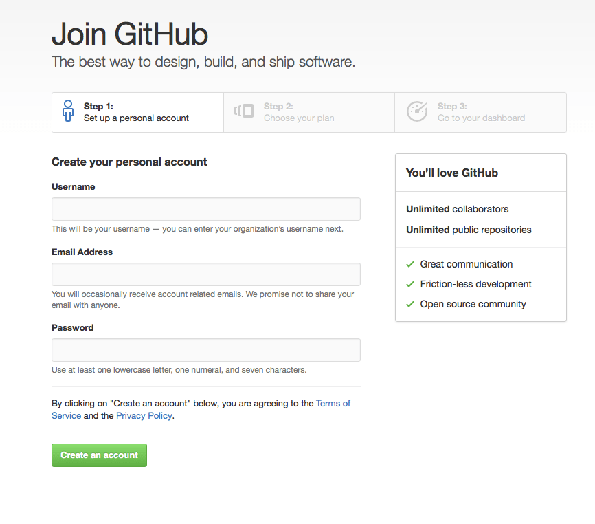 GitHub basic workflow ALICE software