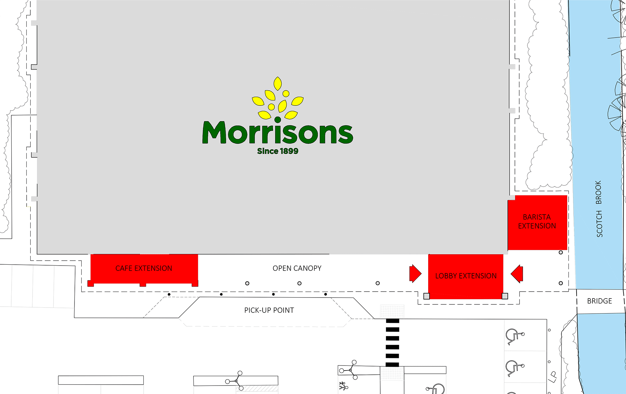 Extension for Stone's Morrisons following planning approval > A Little
