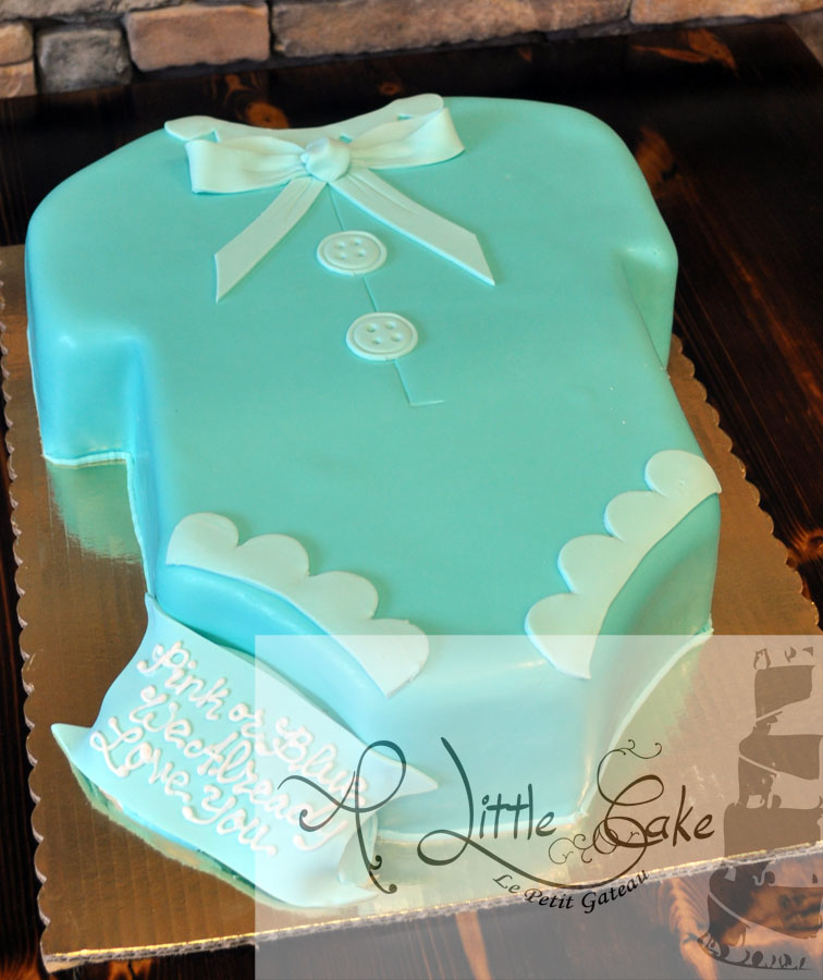 Baby Shower Onesie Themed Cake A Little Cake