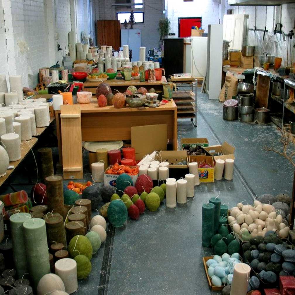 Inside a candle making A Little Light