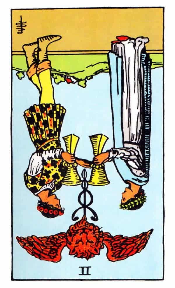 Zwei Tassen Tarotkarte Bedeutung Liebe, Gesundheit, Geld & mehr