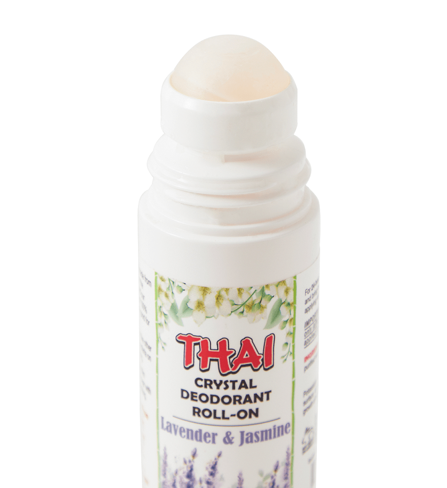 Thai Crystal Deodorant RollOn, 3 floz Lavender & Jasmine Scented Al