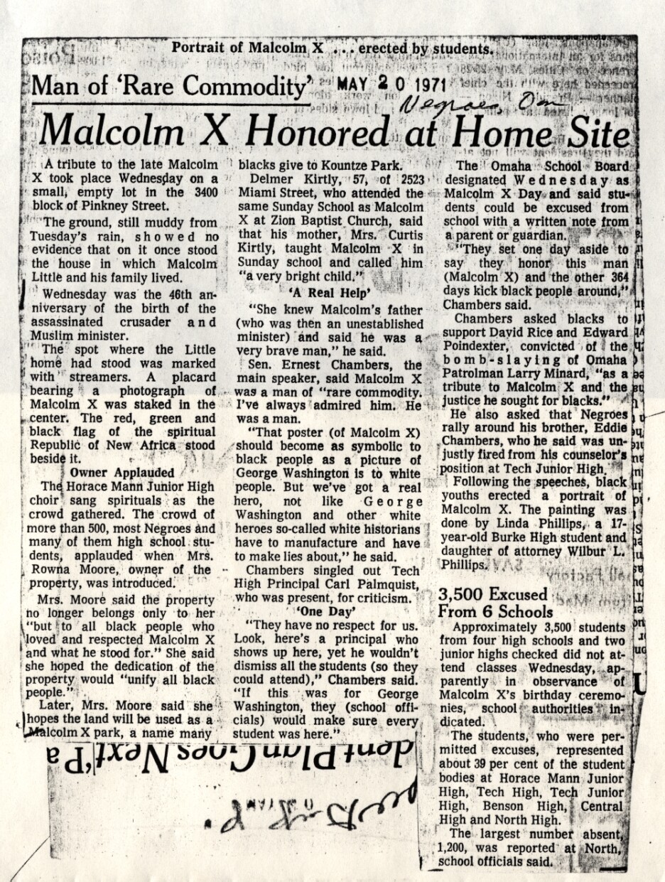 Malcolm X Newspaper Articles