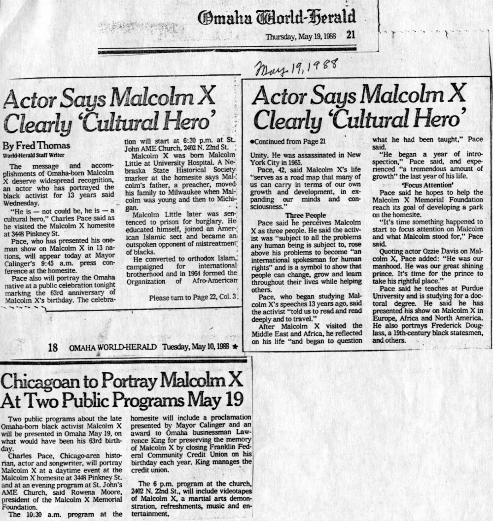 Malcolm X Newspaper Articles