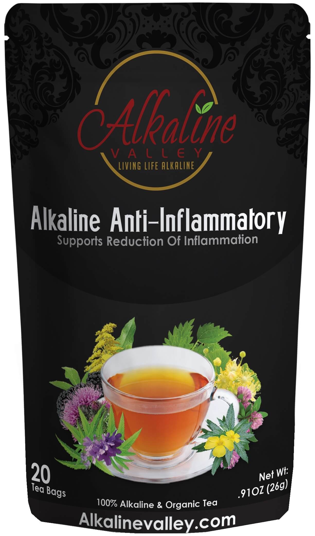 Alkaline AntiInflammatory Tea (20 Tea Bags) Alkaine Valley