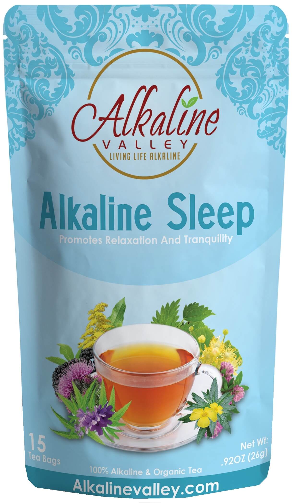 Alkaline Sleep Tea (15 Tea Bags) Alkaine Valley