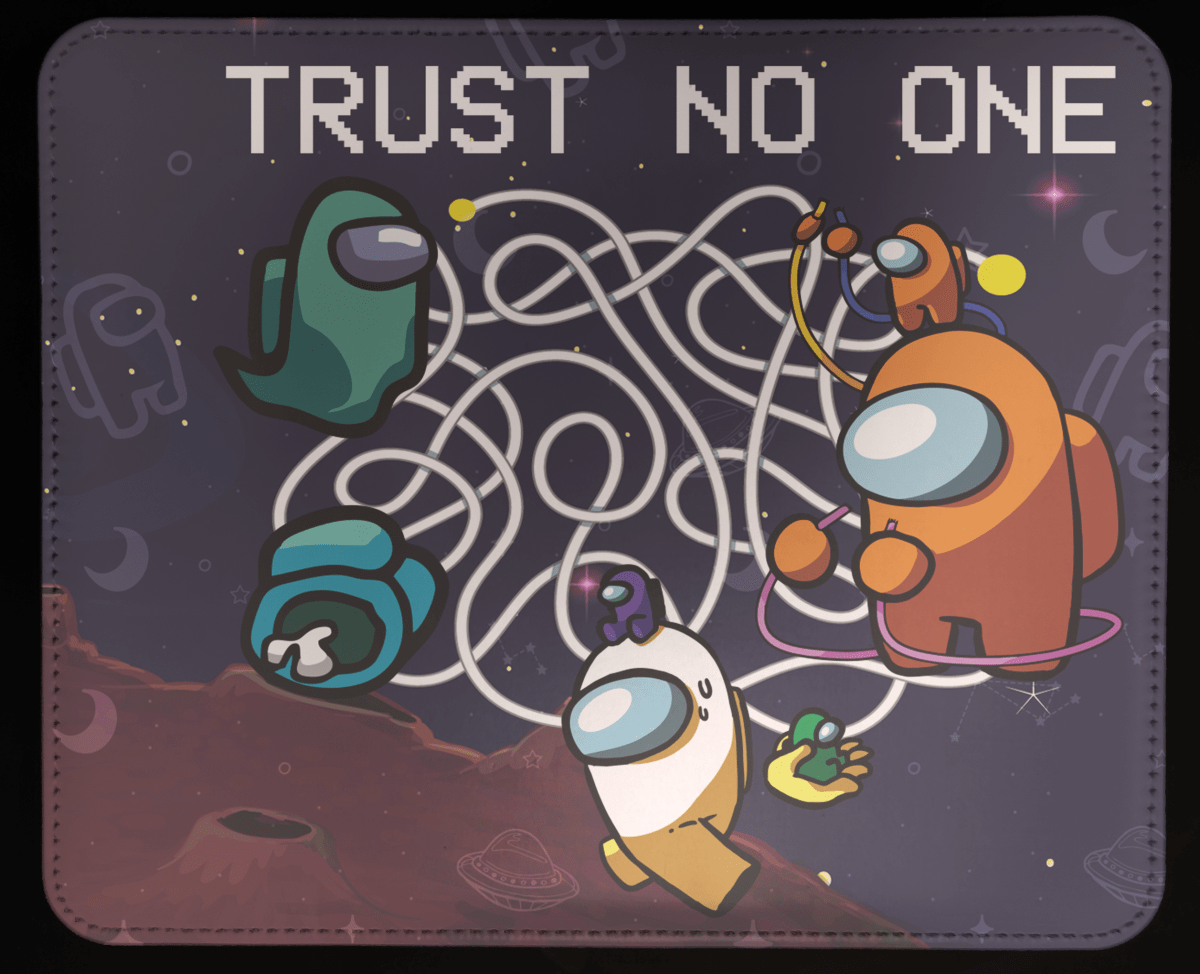 Among Us Trust Noone Egérpad Prémium Egyedi Fényképes