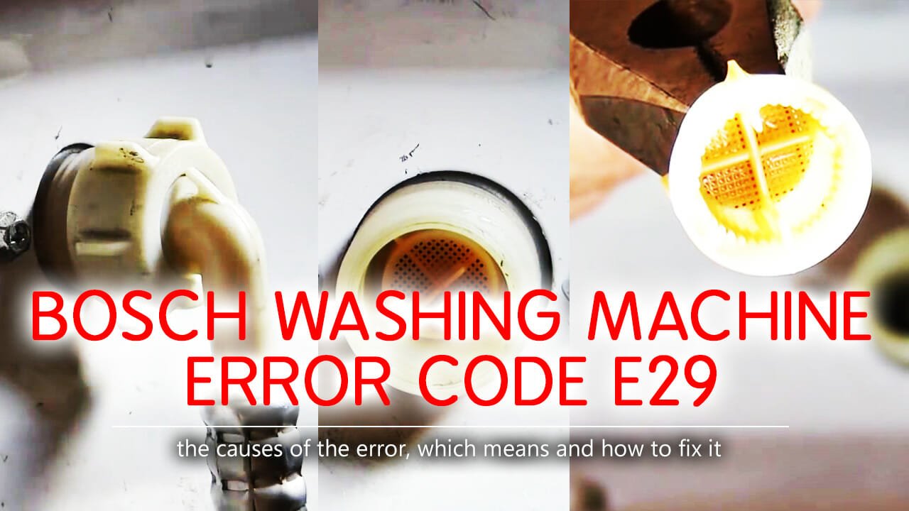 Bosch Washer Error Code E02 Causes, How FIX Problem, 53 OFF