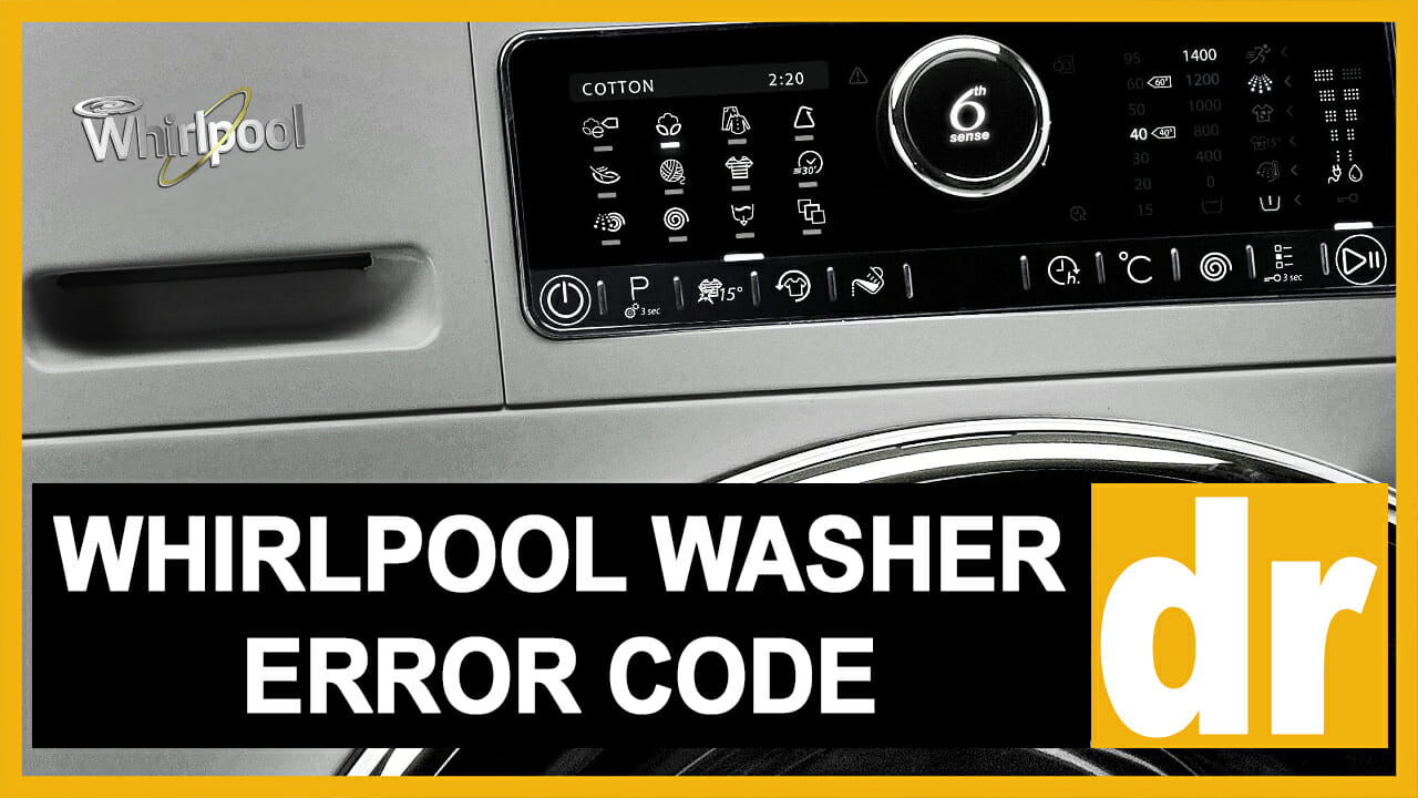 Whirlpool washer error code dr Causes, How FIX Problem