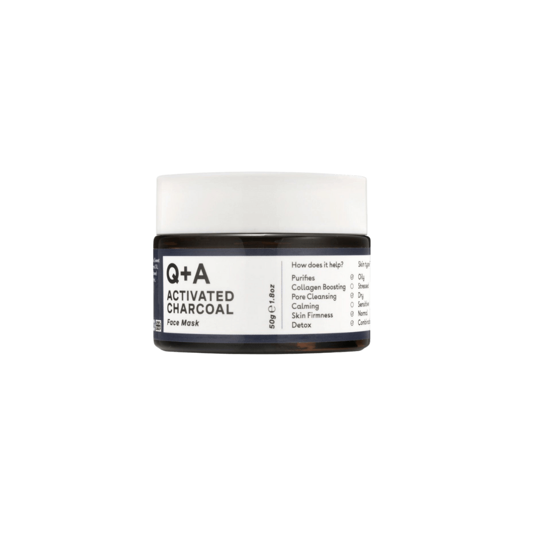 Очищаюча маска для обличчя з вугіллям Q+A Activated Charcoal Face Mask
