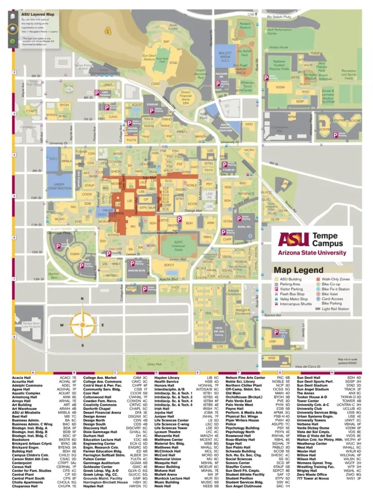 Arizona State University Campus Map AllMaps Preserving Every Map Ever!(02)