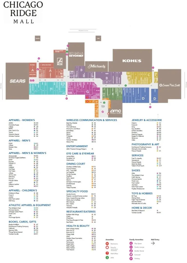Grand Prairie Premium Outlets Mall Map All Maps