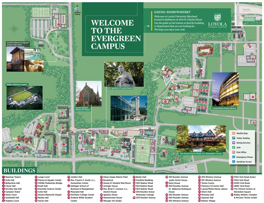 Loyola University Maryland Campus Map All Maps
