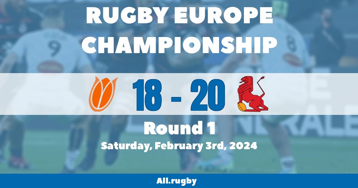 Match report Netherlands 18 20 Spain, 03/02/2024 Rugby Europe