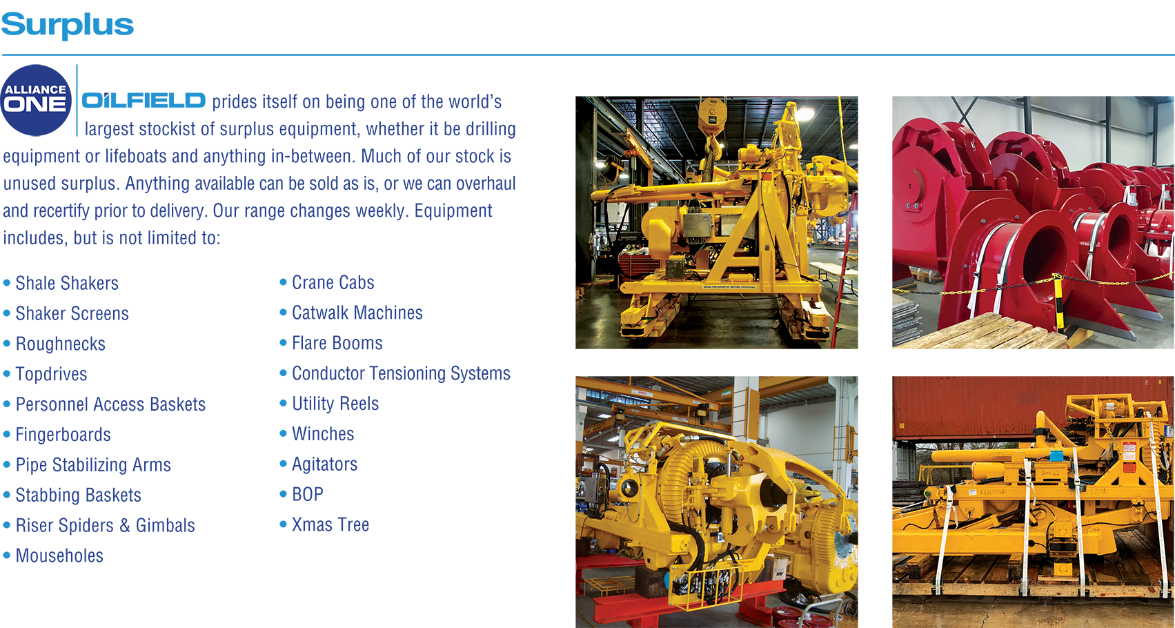 Alliance One Surplus