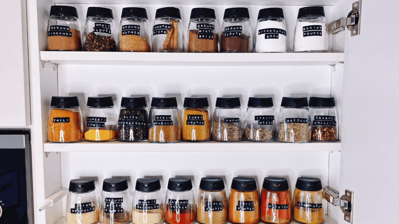 DIY IKEA Spice Rack Organization
