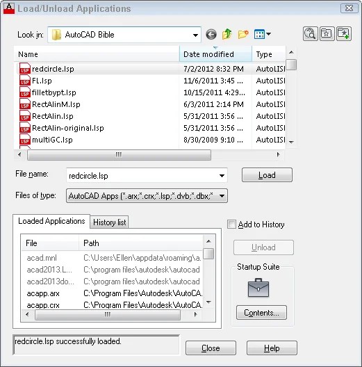 Load autocad lisp lenapayment