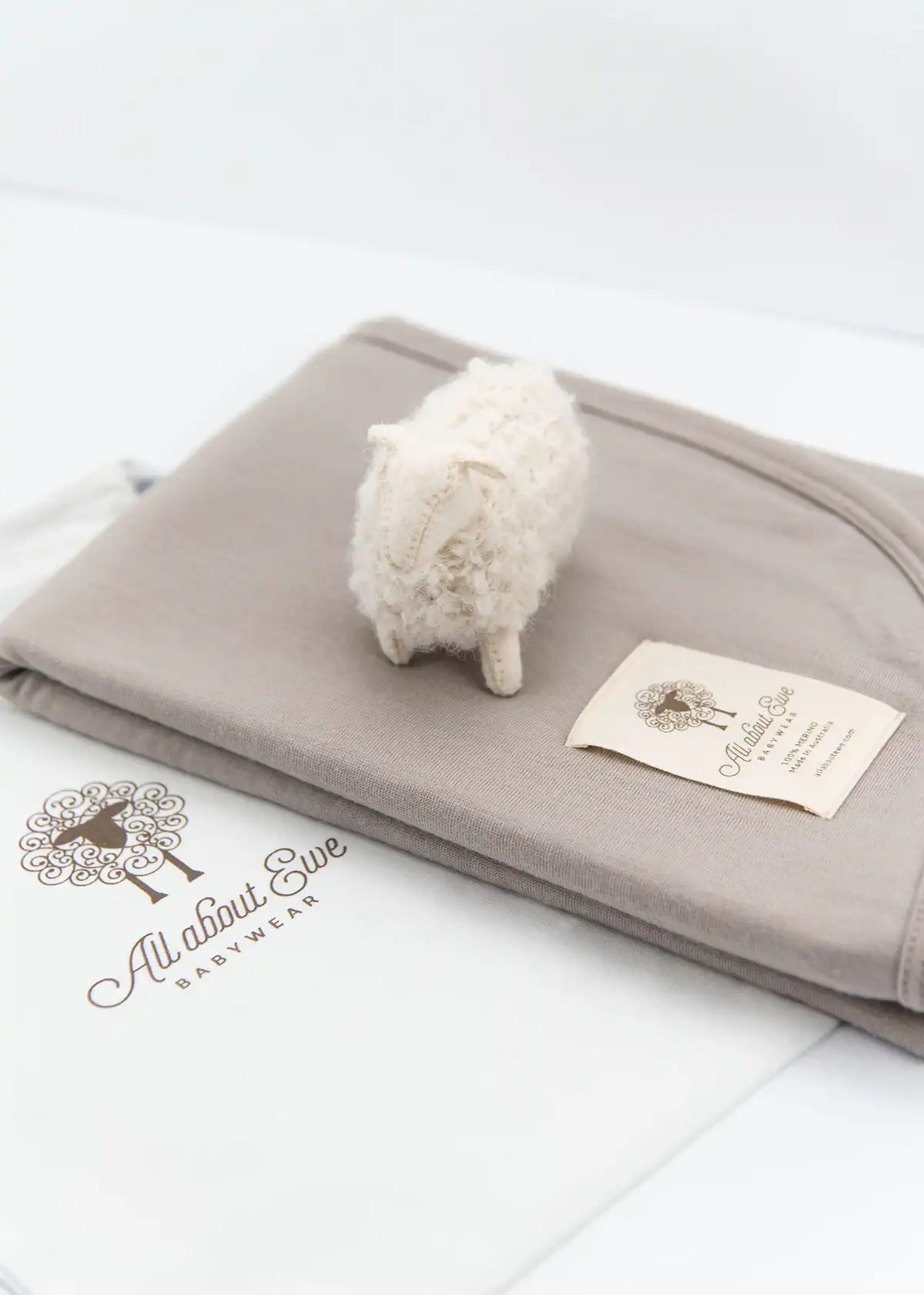 Merino Baby Blanket Stone All about Ewe Australian Made