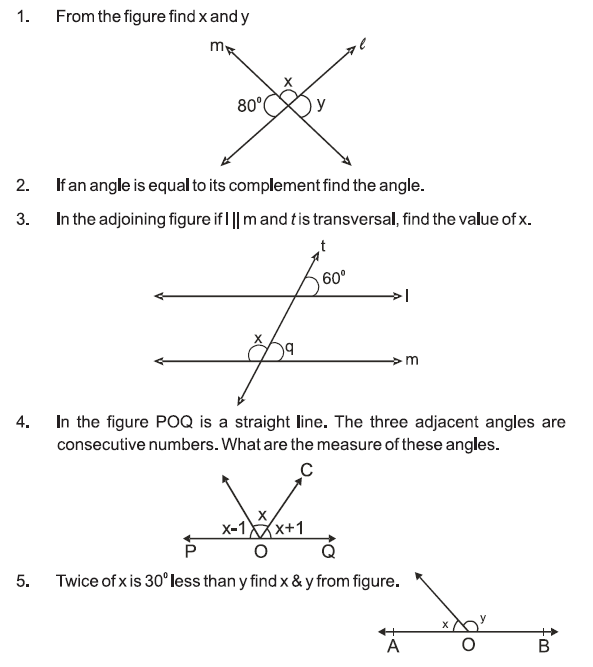 LINES AND ANGLES (QUESTIONS) CBSE AND ICSE SOLVER