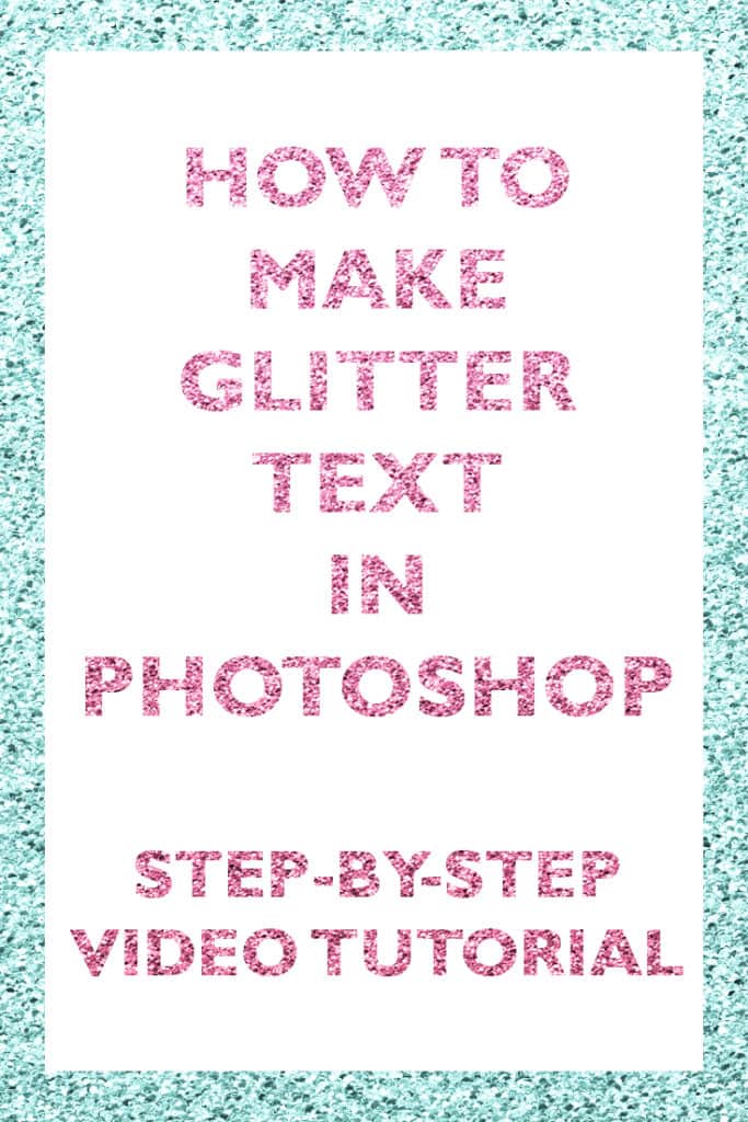 How to make glitter text in