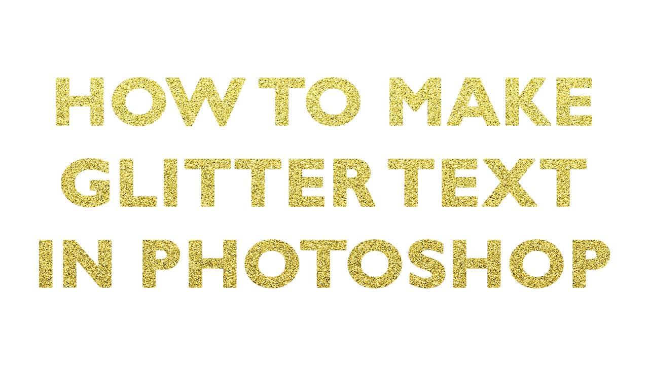 How to make glitter text in