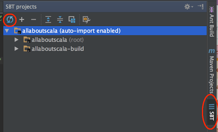 IntelliJ Import Dependencies Getting Started With build.sbt