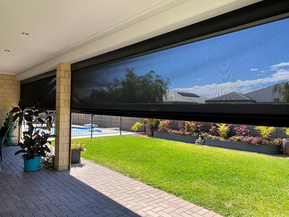 Bunbury 2 x Ziptrak® Outdoor Blinds All About Shade