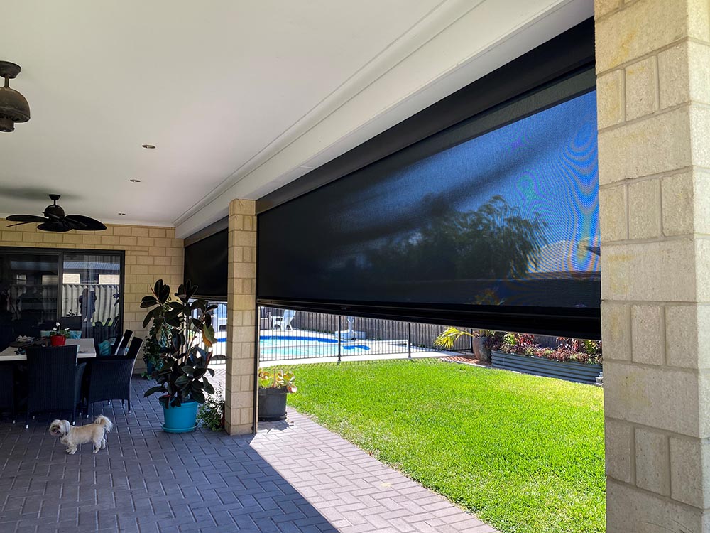 Bunbury 2 x Ziptrak® Outdoor Blinds All About Shade