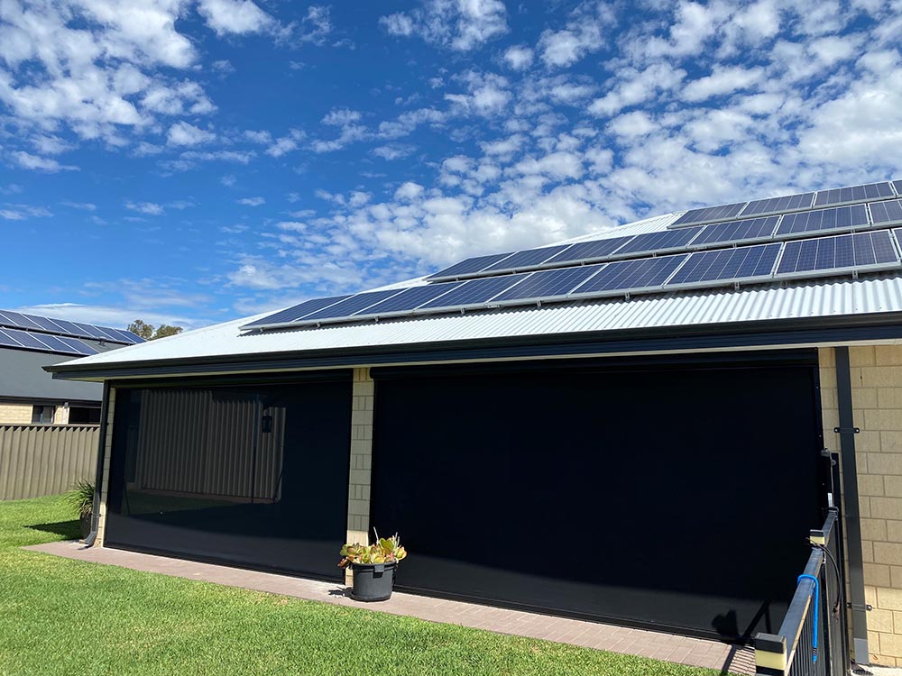 Bunbury 2 x Ziptrak® Outdoor Blinds All About Shade