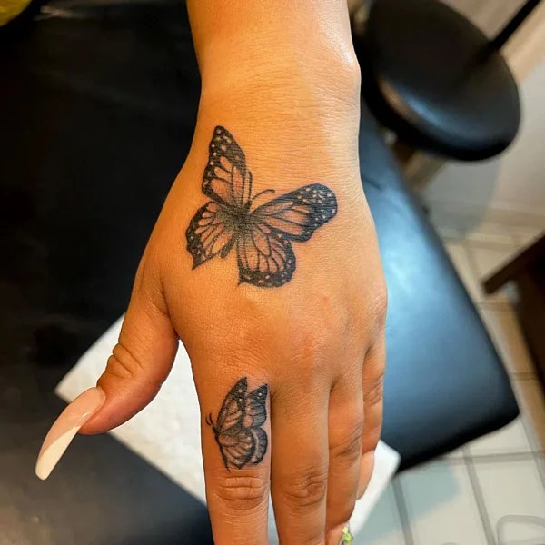 84 Unquestionably Rhythmic Butterfly Hand Tattoos To Get This Year!