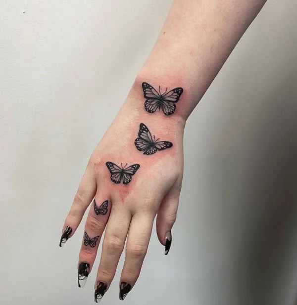 84 Unquestionably Rhythmic Butterfly Hand Tattoos To Get This Year!