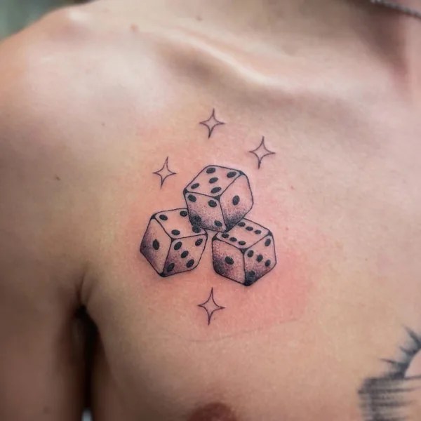 108 Unusual Dice Tattoos That Will Make You Wow!