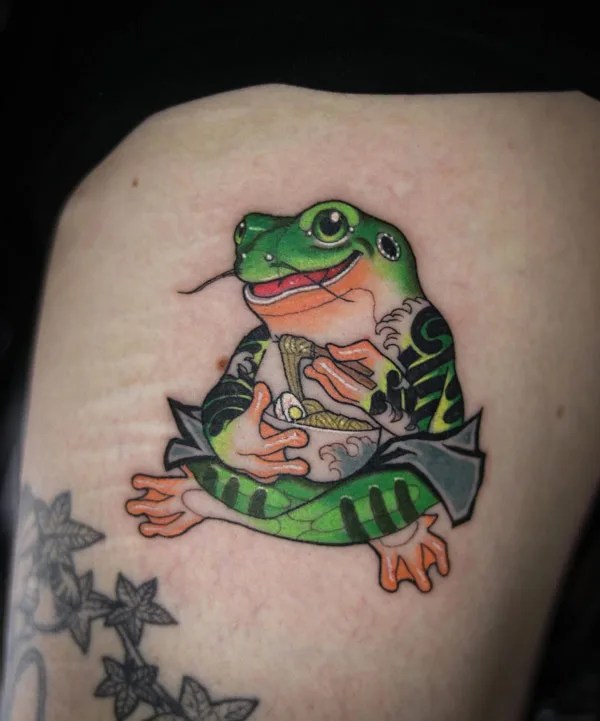 74 Amazing Japanese Frog Tattoos That Will Motivate You!