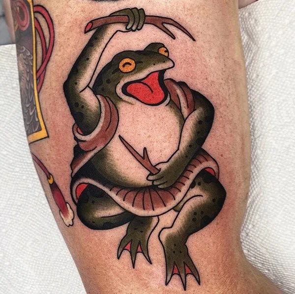 74 Amazing Japanese Frog Tattoos That Will Motivate You!
