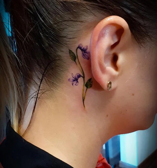 30 Amazing Violet Tattoo Designs to Get This Year