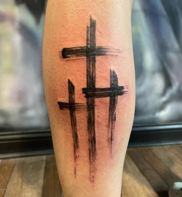 73 Amazing 3 Cross Tattoo Ideas To Reach Divinity