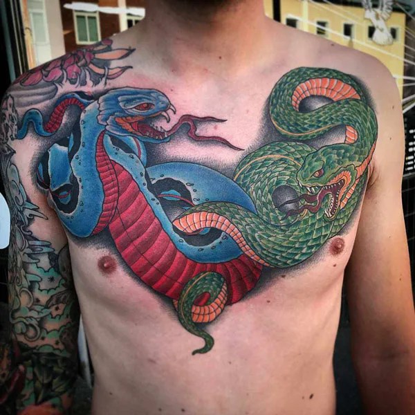 57 Soulstirring Designs Of Japanese Snake Tattoos To Add To Your